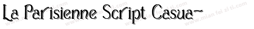 La Parisienne Script Casua字体转换
